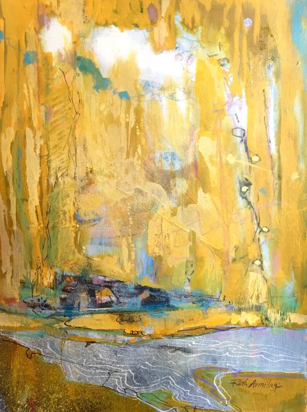 Golden Shore ©Ruth Armitage, 2016 15x11" Acrylic on Paper