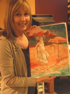 Cindy Painted such beautiful images of her Daughter