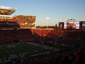 What a beautiful day for a Football Game! November in Oregon?