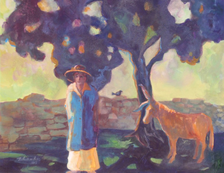 "Garden Companions" copyright Ruth Armitage 2009 Watercolor & Gouache 15x22"