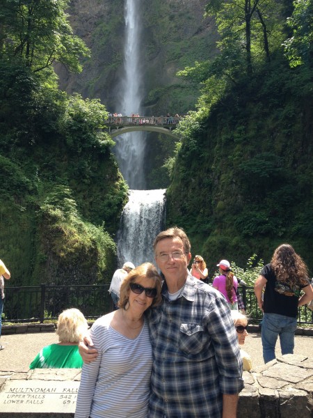 Ruth & Rich at Multnomah Falls
