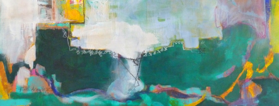 "Rift" ©Ruth Armitage 2013, Mixed Media on Paper 11"x30"