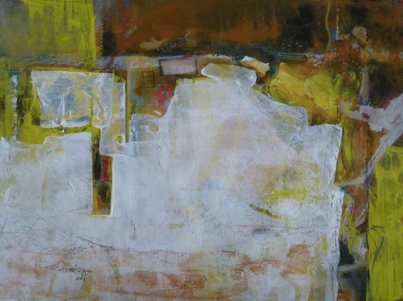 "Going to Town" ©Ruth Armitage, 2013 Acrylic on Paper 22x30"