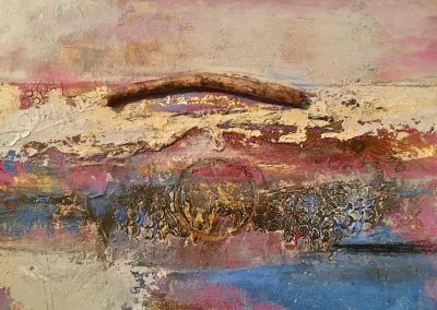 "Tides" ©Ruth Armitage, Oil & Wax on Panel, 9"x12"
