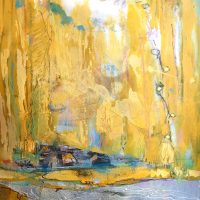 Golden Shore ©Ruth Armitage, 2016 15x11" Acrylic on Paper