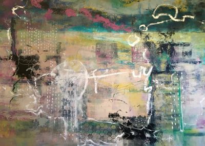 "Not Very Deep" ©Ruth Armitage, 2017, Oil & Wax on Panel, 48"x36"