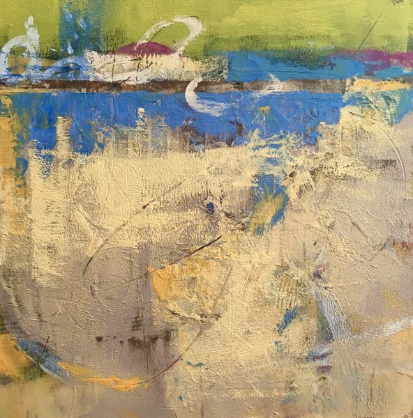 "Horseshoe Lake" ©Ruth Armitage, Oil & Wax on Panel 12"x12"
