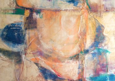 "Tethered" Oil & Wax on Panel, 20"x20" ©Ruth Armitage
