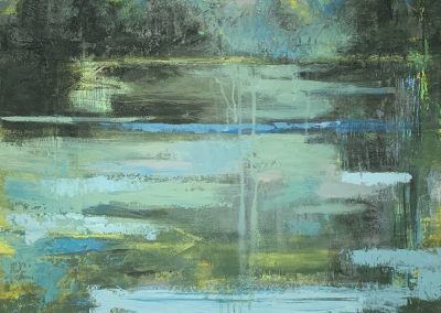 "Wetlands" Oil and Cold Wax on Panel, 24"x24" ©Ruth Armitage